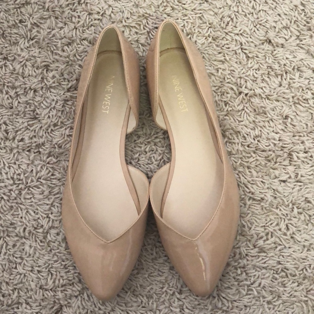 Patent leather flats